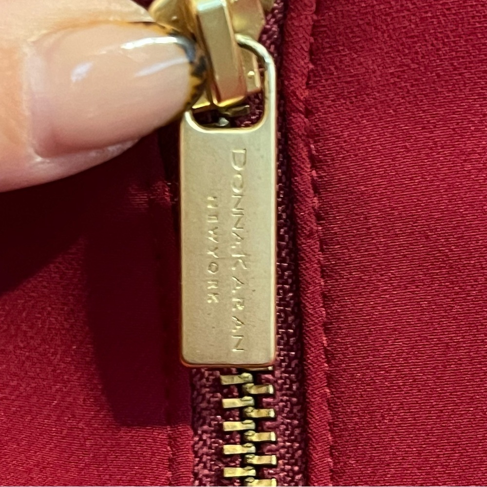 DONNA KARAN RED RASPBERRY FUCHSIA PEPLUM BLAZER JACKET SIZE 4 - Picture 3 of 7